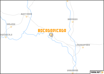 map of Bôca da Picada