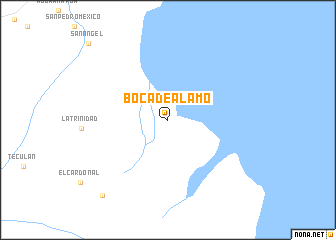 map of Boca de Álamo