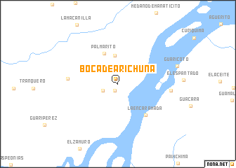 map of Boca de Arichuna
