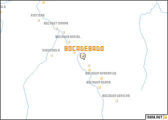 map of Boca de Bado