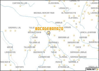 map of Boca de Banazo