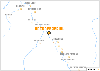 map of Boca de Barrial