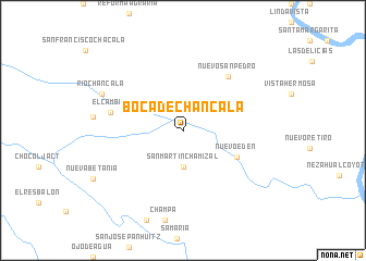 map of Boca de Chancalá