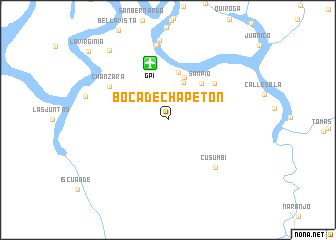 map of Boca de Chapetón