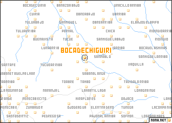 map of Boca de Chiguirí