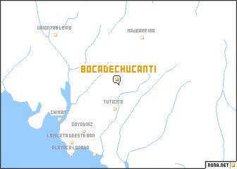 map of Boca de Chucantí