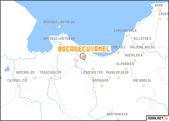 map of Boca de Cuyamel