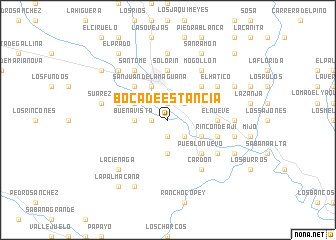 map of Boca de Estancia