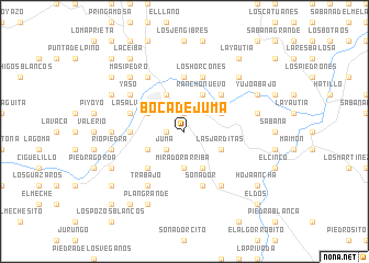 map of Boca de Juma