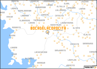 map of Boca de la Corocita