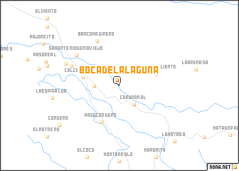 map of Boca de La Laguna