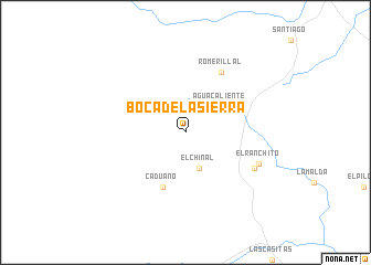 map of Boca de la Sierra