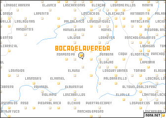 map of Boca de la Vereda