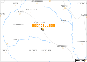 map of Boca del León