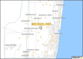 map of Boca Del Mar