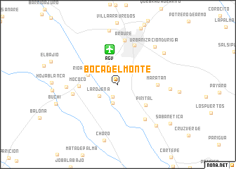 map of Boca del Monte