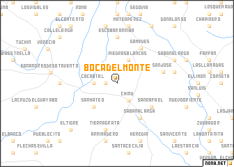 map of Boca del Monte