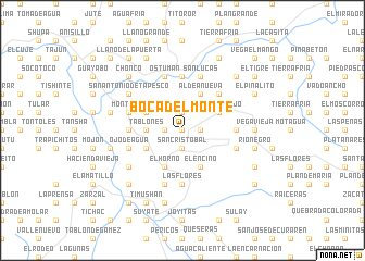 map of Boca del Monte