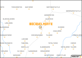 map of Boca del Monte