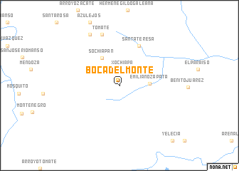 map of Boca del Monte