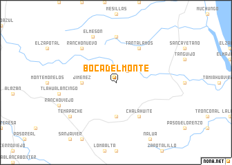 map of Boca del Monte