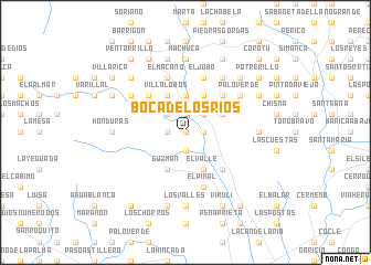 map of Boca de los Ríos