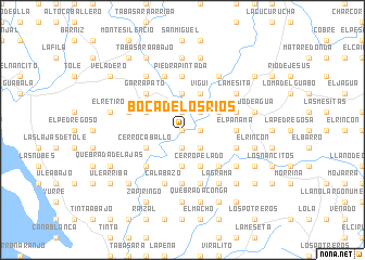 map of Boca de los Ríos