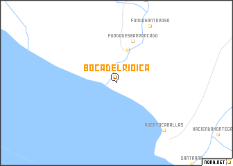 map of Boca del Río Ica