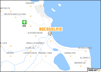 map of Boca del Río