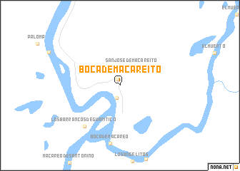 map of Boca de Macareíto