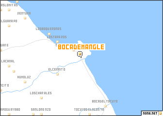 map of Boca de Mangle