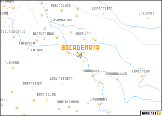 map of Boca de Maya