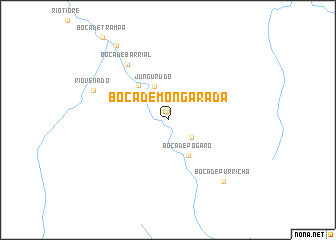 map of Boca de Mongaradá