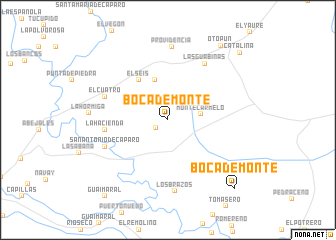 map of Boca de Monte