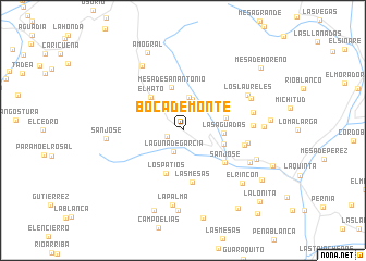 map of Boca de Monte