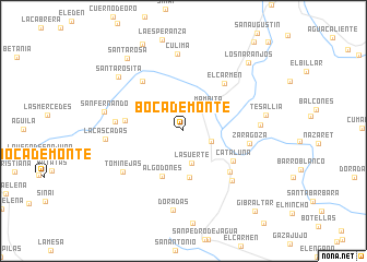 map of Boca de Monte