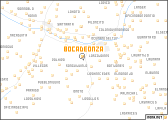 map of Boca de Onza