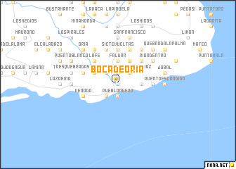 map of Boca de Oria