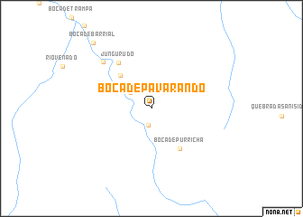 map of Boca de Pavarandó