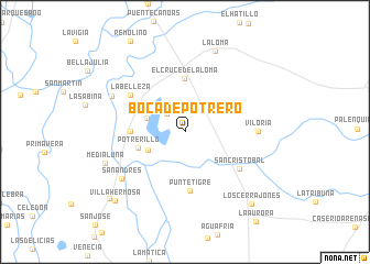 map of Boca de Potrero