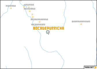 map of Boca de Purricha