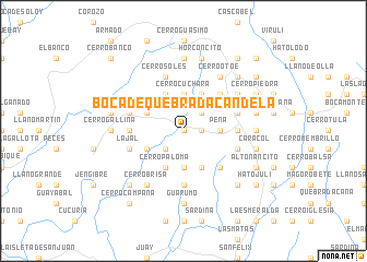 map of Boca de Quebrada Candela