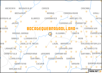 map of Boca de Quebrada Ollama