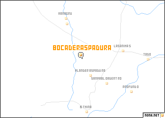 map of Boca de Raspadura