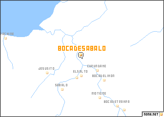 map of Boca de Sábalo