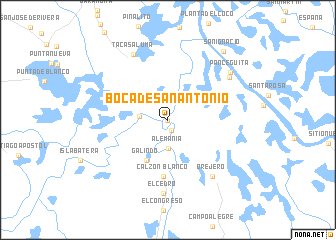 map of Boca de San Antonio