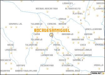 map of Boca de San Miguel