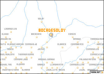 map of Boca de Soloy