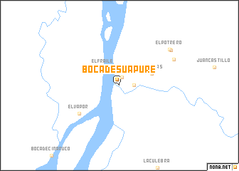 map of Boca de Suapure