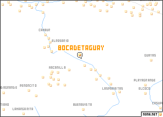 map of Boca de Taguay